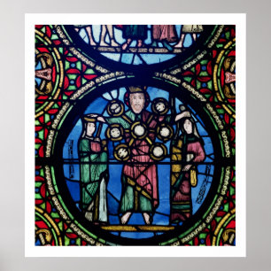 The Ark of the Covenant window, detail of God with Poster