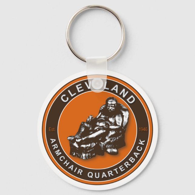 The Armchair QB Cleveland Football Keychain (Front)
