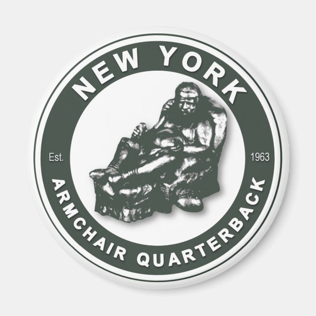 THE ARMCHAIR QB - New York JETS Magnet (Front)