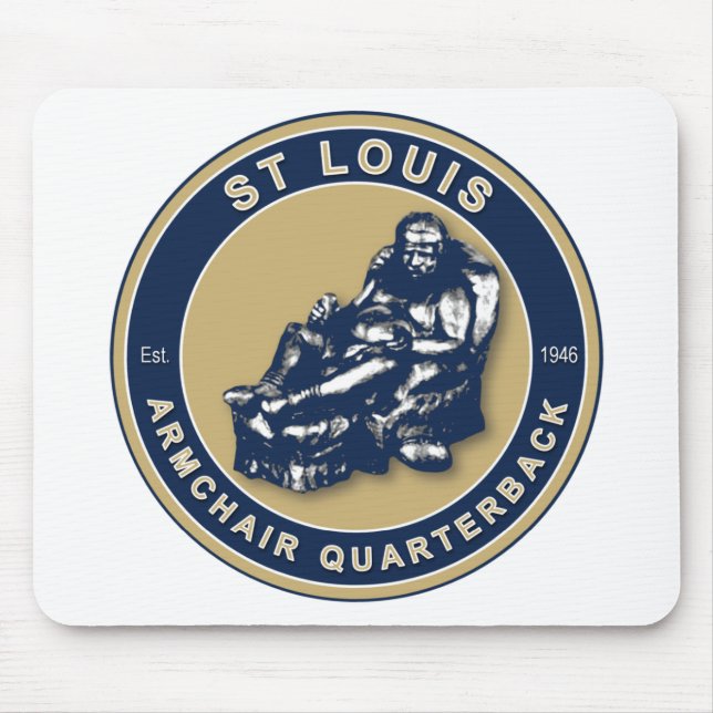 THE ARMCHAIR QB - Rams Mouse Pad (Front)