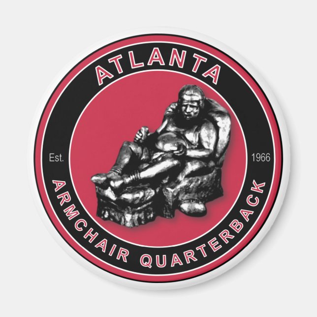 The Armchair Quarterback - Atlanta Football Magnet (Front)