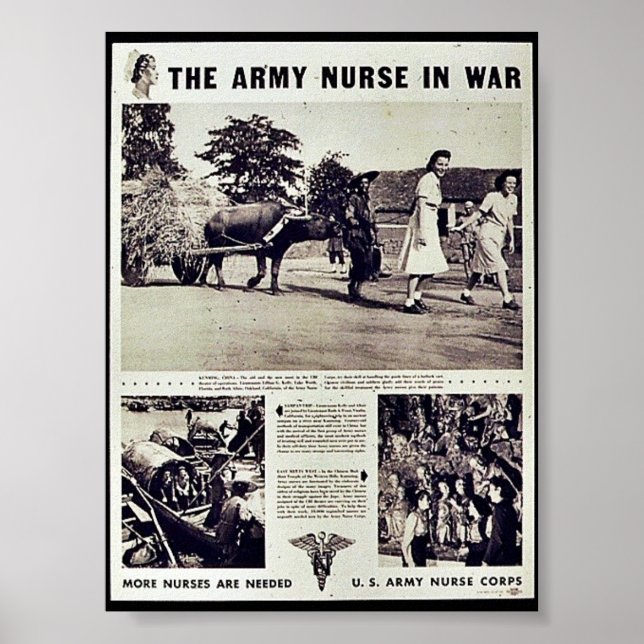 The Army Nurse In War Poster (Front)