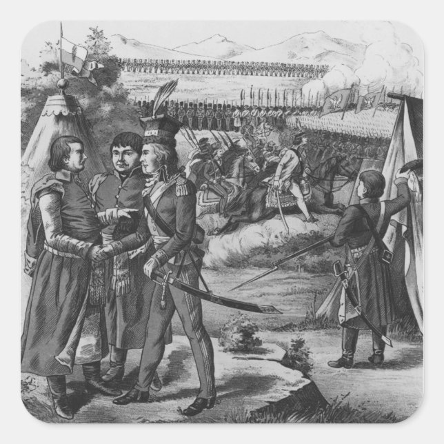The army of Tadeusz Kosciuszko, 1794 Square Sticker (Front)