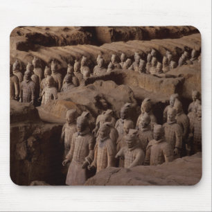 The Army of terra cotta warriors at Emperor Qin Mouse Pad