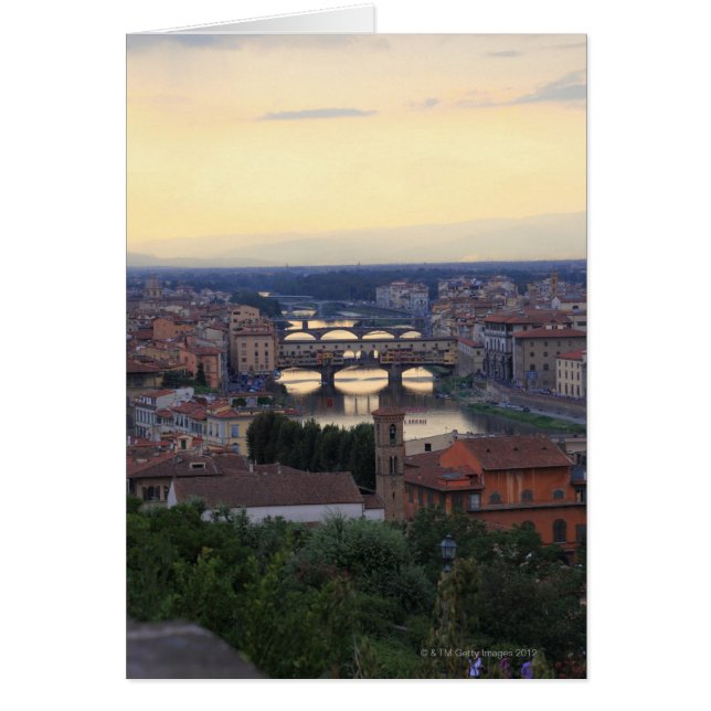 The Arno River and Ponte Vecchio in Florence, (Front)