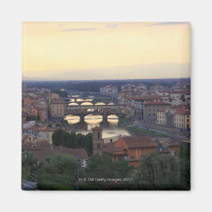 The Arno river and Ponte Vecchio in Florence, Magnet