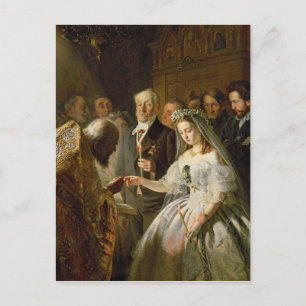 The Arranged Marriage, 1862 Postcard