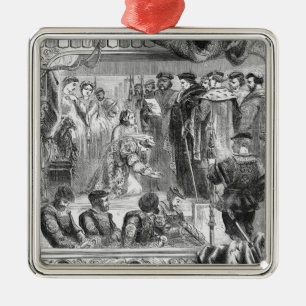 The Arrest of Anne Boleyn Metal Tree Decoration