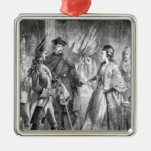 The Arrest of Caroline Matilda Metal Tree Decoration