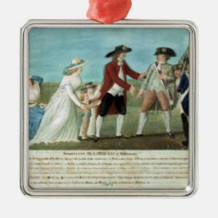 The Arrest of Louis XVI and his family Metal Ornament