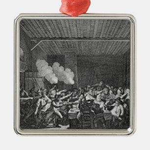 The Arrest of Louis XVI  at Varennes Metal Tree Decoration