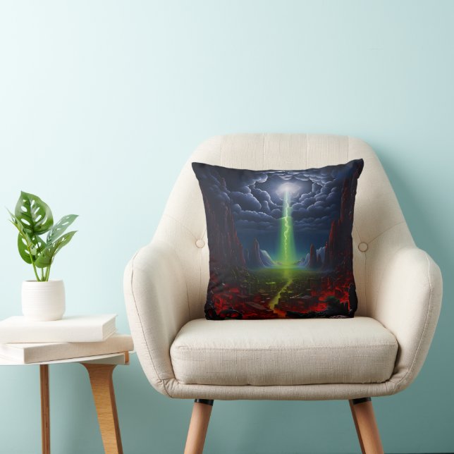 the arrival of aliens cushion (Chair)