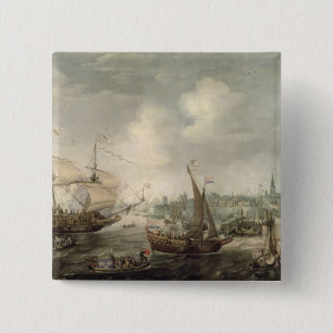 The Arrival of Fredrick V at Vlissingen in 1613 (o 15 Cm Square Badge