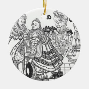 The Arrival of His Majesty Charles (1600-49) Princ Ceramic Ornament