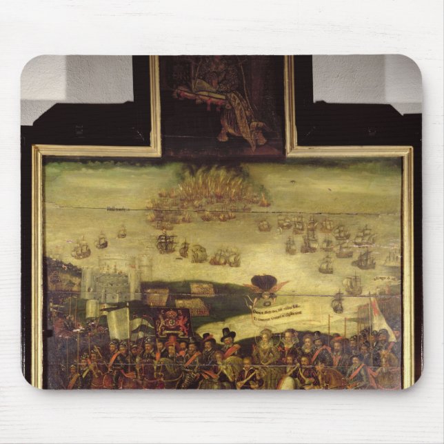 The Arrival of Queen Elizabeth I  at Tilbury Mouse Pad (Front)