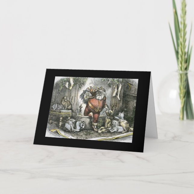 The Arrival of Saint Nicholas Holiday Card (Front)