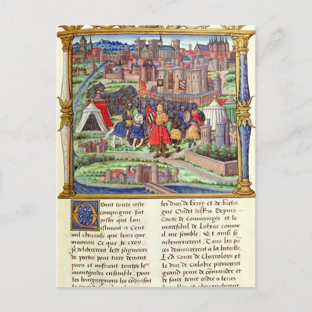 The Arrival of the Count of Charolais Postcard (Front)