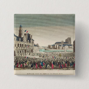 The Arrival of the Duke of Orleans 15 Cm Square Badge