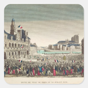The Arrival of the Duke of Orleans Square Sticker