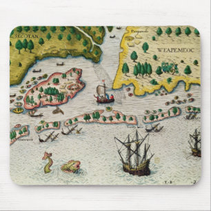 The Arrival of the English in Virginia Mouse Pad