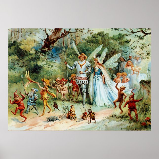 The Arrival of the King and Queen of Fairies Poster (Front)