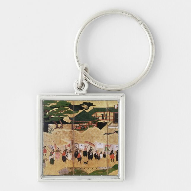 The Arrival of the Portuguese in Japan 3 Key Ring (Front)