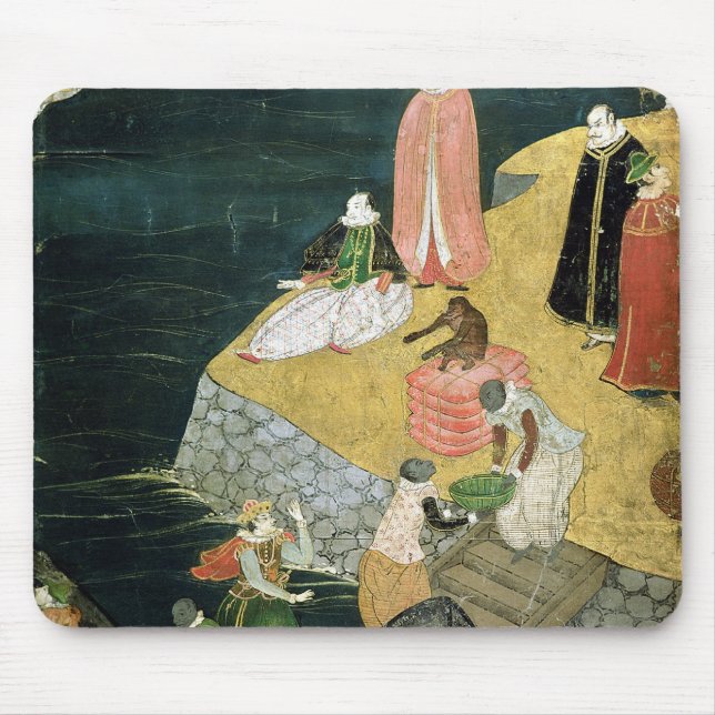 The Arrival of the Portuguese in Japan Mouse Pad (Front)