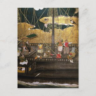 The Arrival of the Portuguese in Japan Postcard