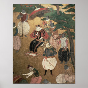 The Arrival of the Portuguese in Japan Poster