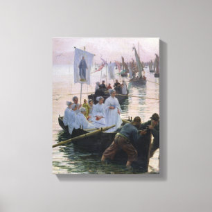 The Arrival of the Procession of St. Anne Canvas Print