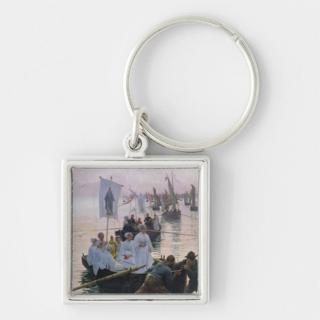 The Arrival of the Procession of St. Anne Key Ring (Front)