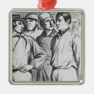 The arrogant squad of hired applauders metal tree decoration