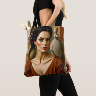 The Art Between Us – Colourful Portrait Tote Bag