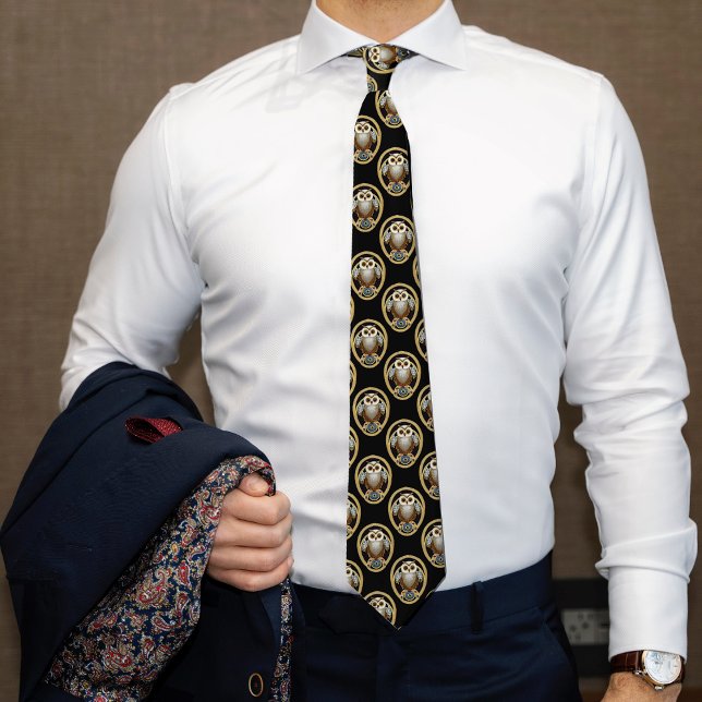 The Art Deco Owl - Historical 1930s Era Elegance Tie (Creator Uploaded)