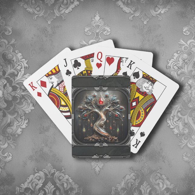  The Art Deco Tree of Life design.  Playing Cards (Creator Uploaded)