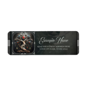  The Art Deco Tree of Life design.  Return Address Label