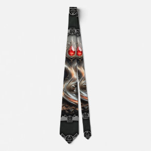 The Art Deco Tree of Life design. Tie
