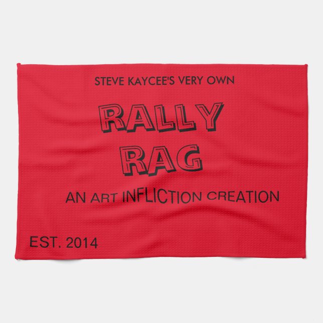 The Art Infliction Rally Rag Tea Towel (Horizontal)