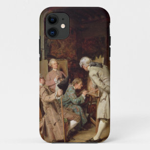 The Art Lovers, or The Painter, 1860 (panel) iPhone 11 Case