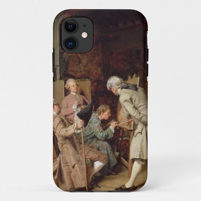 The Art Lovers, or The Painter, 1860 (panel) Case-Mate iPhone Case (Back)