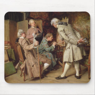 The Art Lovers, or The Painter, 1860 (panel) Mouse Pad