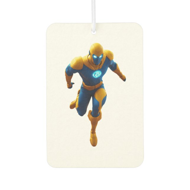 The Art of Aerial Superheroes Car Air Freshener (Front)