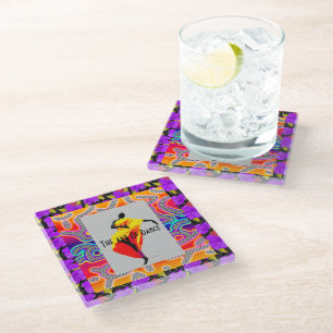 The Art Of Dance Glass Coaster
