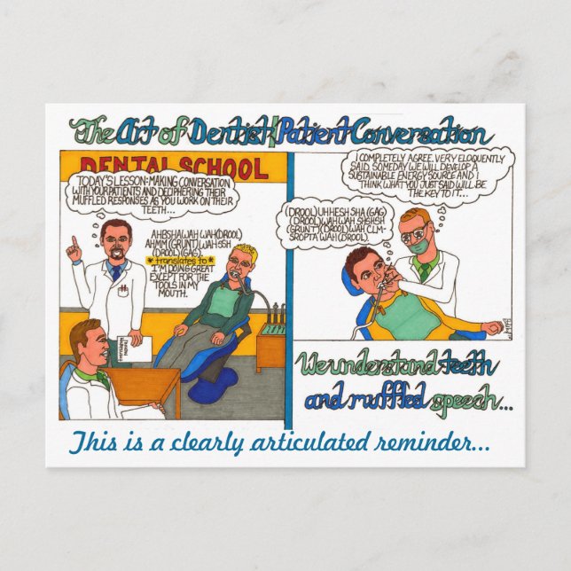 The Art of Dentist and Patient Conversations Postcard (Front)