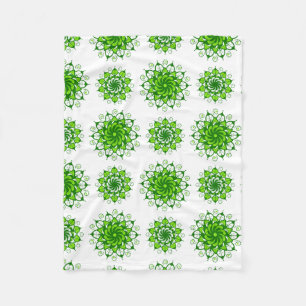 the art of mandala pattern fleece blanket