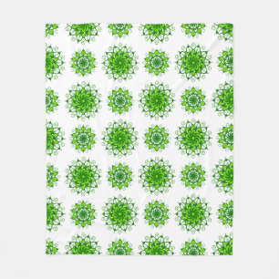 the art of mandala pattern fleece blanket