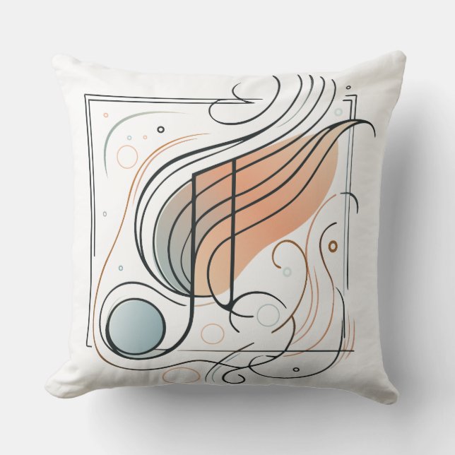 The art of music design cushion (Front)