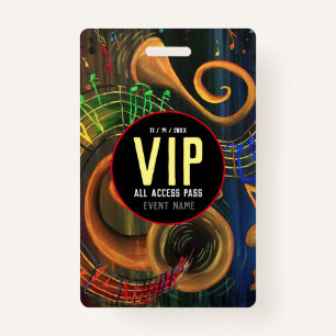 The ART of Music VIP All Access Pass ID Badge