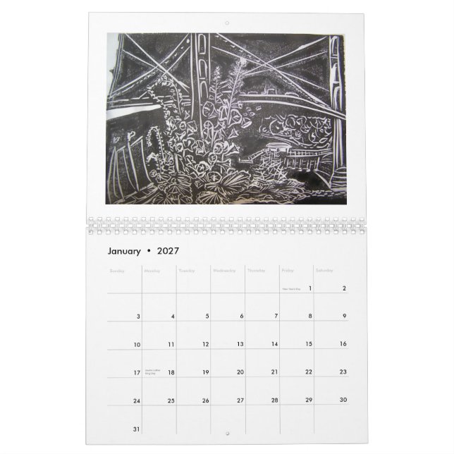 The Art of O. H. Vilag - Customised Calendar (Jan 2027)
