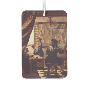 The Art Of Painting by Johannes Vermeer Car Air Freshener
